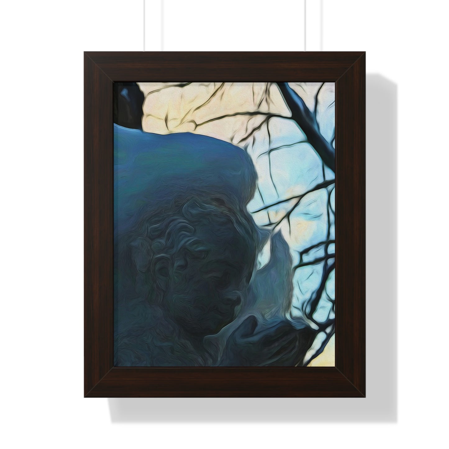 Angel On My Tree Framed Vertical Poster