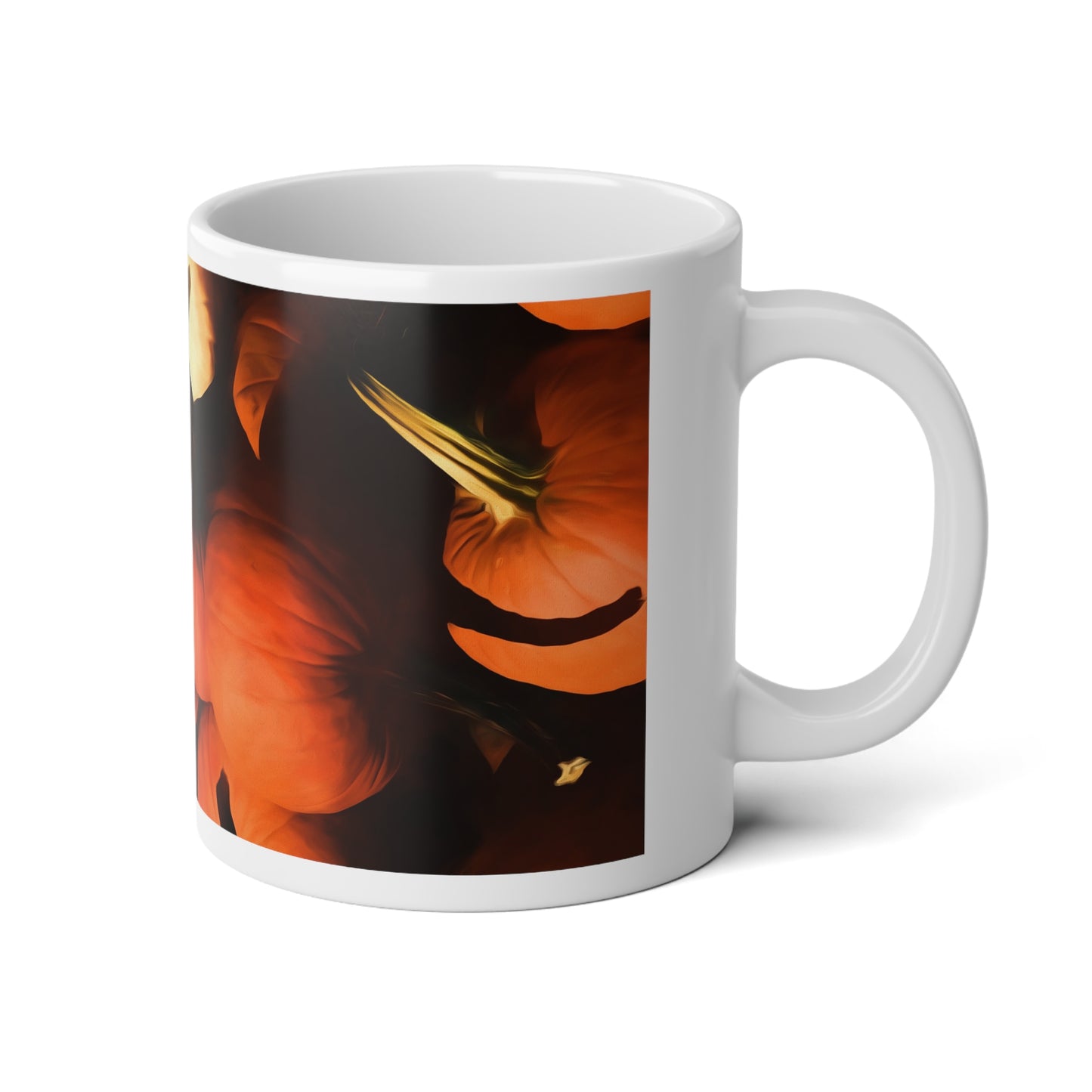 Cozy Autumn Pumpkin Jumbo Mug, 20oz | Fall Coffee Cup, Halloween Decor, Thanksgiving Gift, Harvest-Themed Drinkware