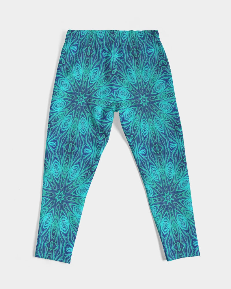 Blue Ice Kaleidoscope Men's All-Over Print Joggers