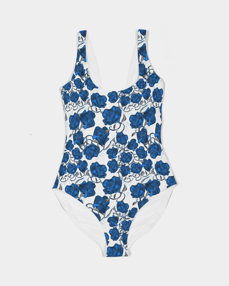 Blue Roses Women's All-Over Print One-Piece Swimsuit