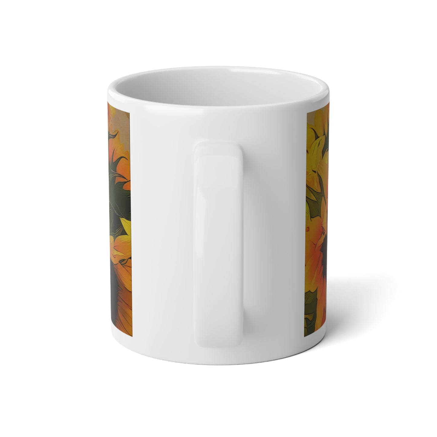 Sunflower Jumbo Mug - 20oz Coffee Cup for Nature Lovers