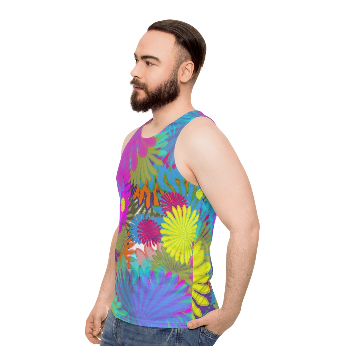 Daisy Festival Unisex Tank Top (AOP)