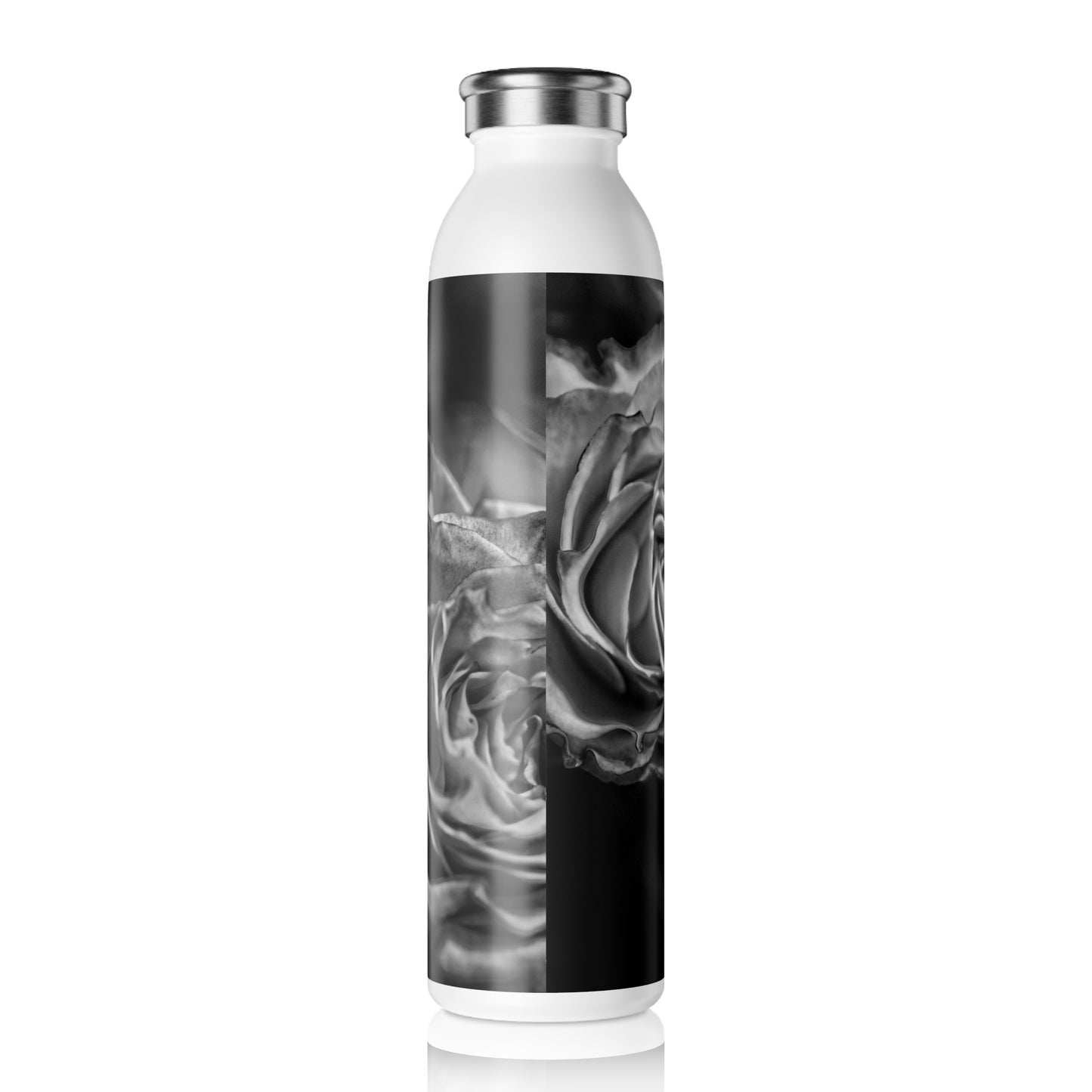 Black and White Tea Roses Slim Water Bottle - Floral Design, Eco-Friendly Hydration, Perfect for Gym, Yoga, Travel, Gifts for Her, Black and White Rose [...]