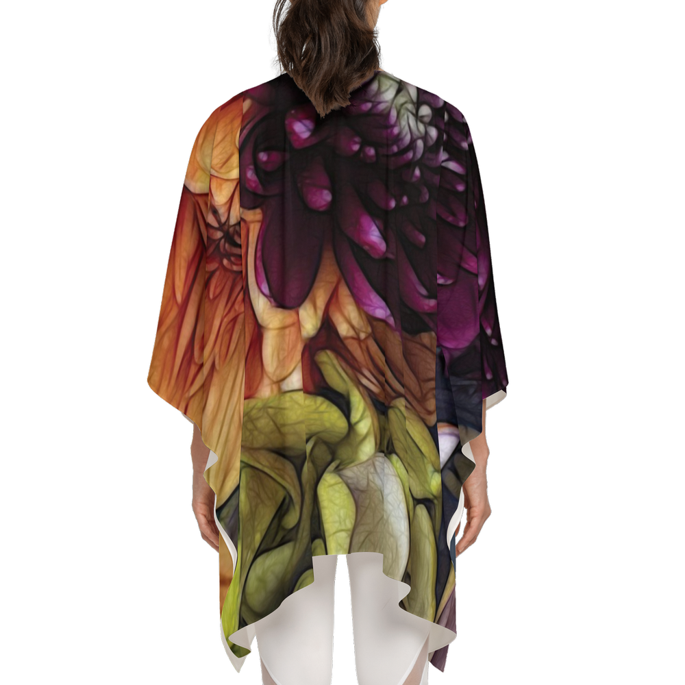 October Flowers 9 Women's Silky-like Wrap-Ultra-Soft and Smooth