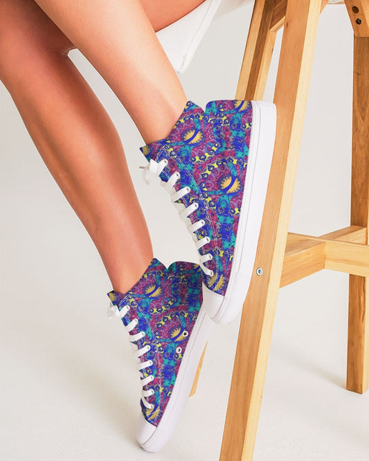 Caribbean Grafitti Women's Hightop Canvas Shoe