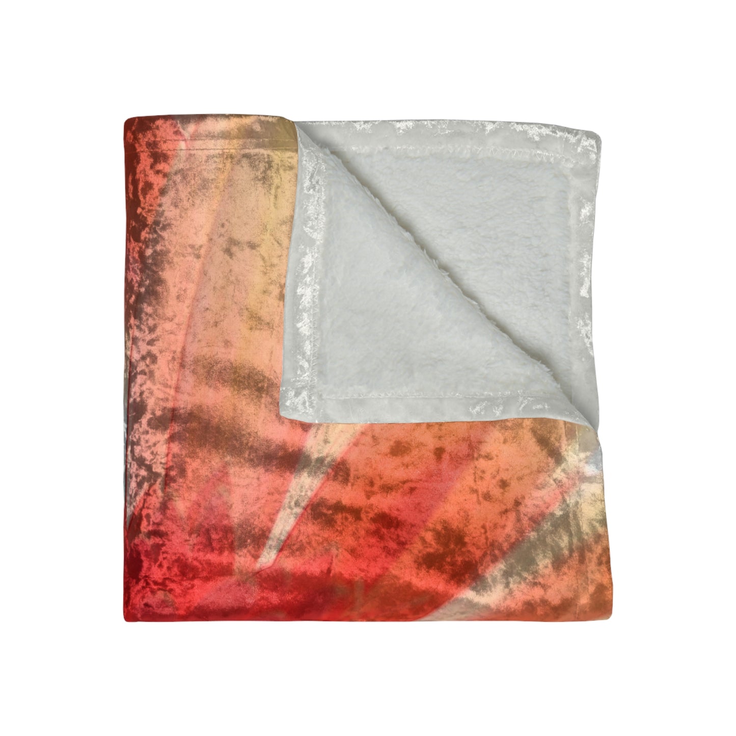 Ethereal Pink Daisy Crushed Velvet Blanket