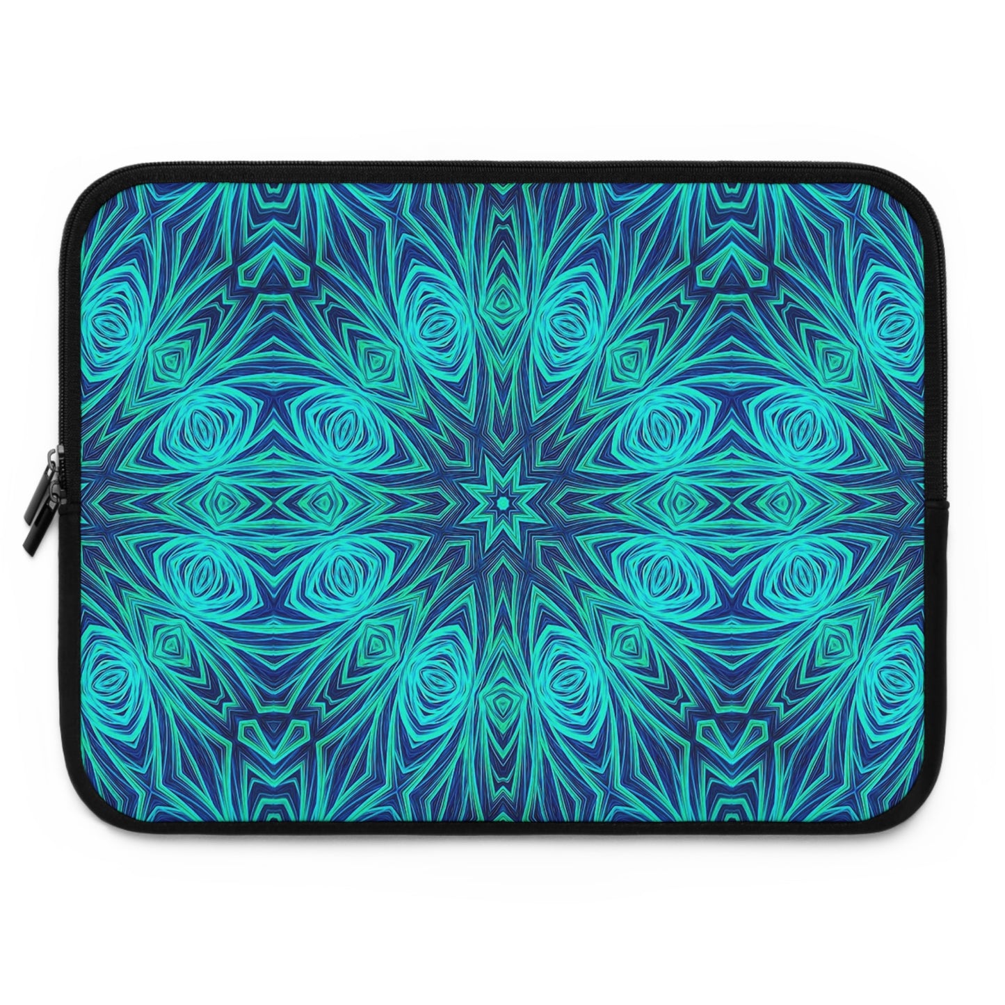 Blue Ice Kaleidoscope Laptop Sleeve