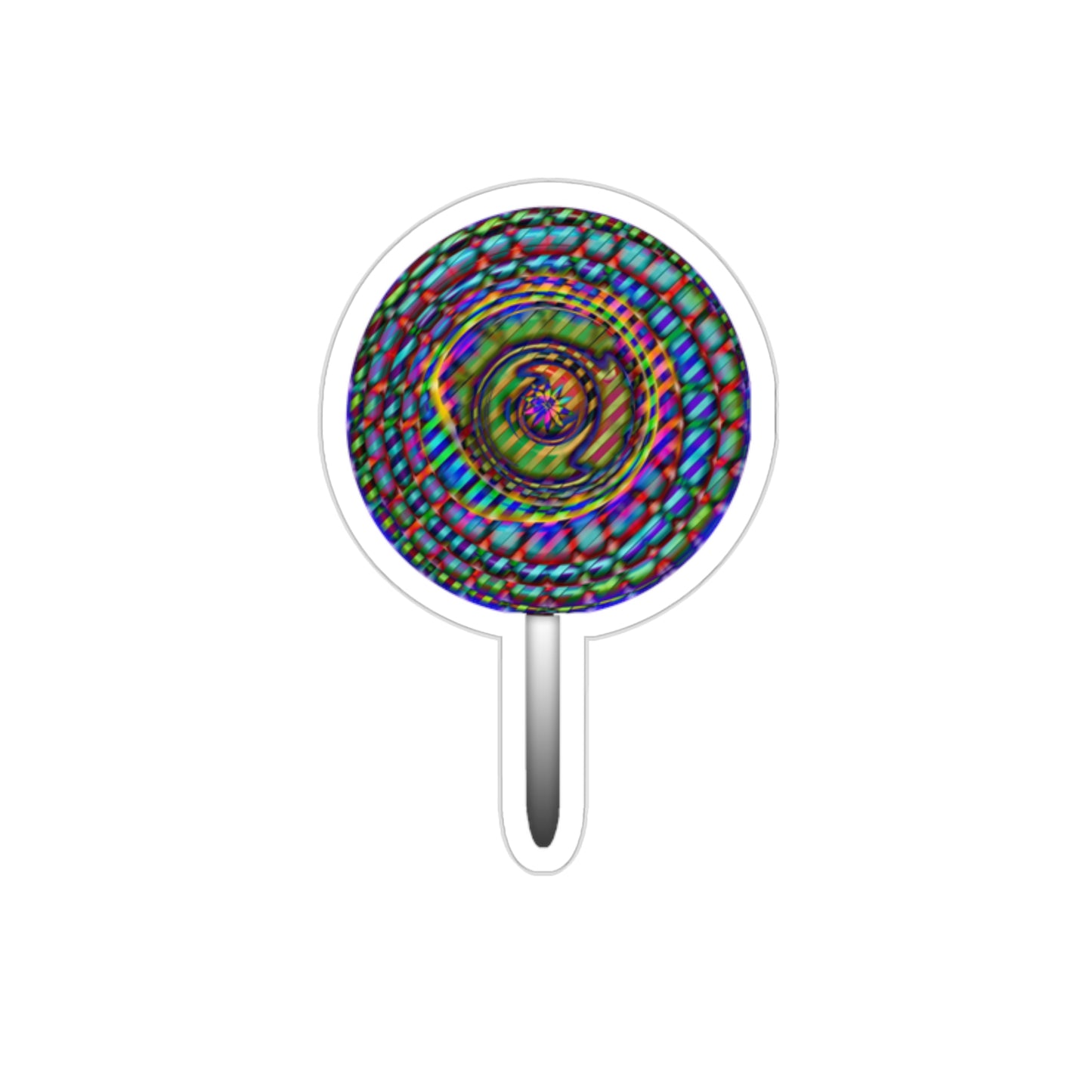 Rainbow Lollipop Kiss-Cut Stickers
