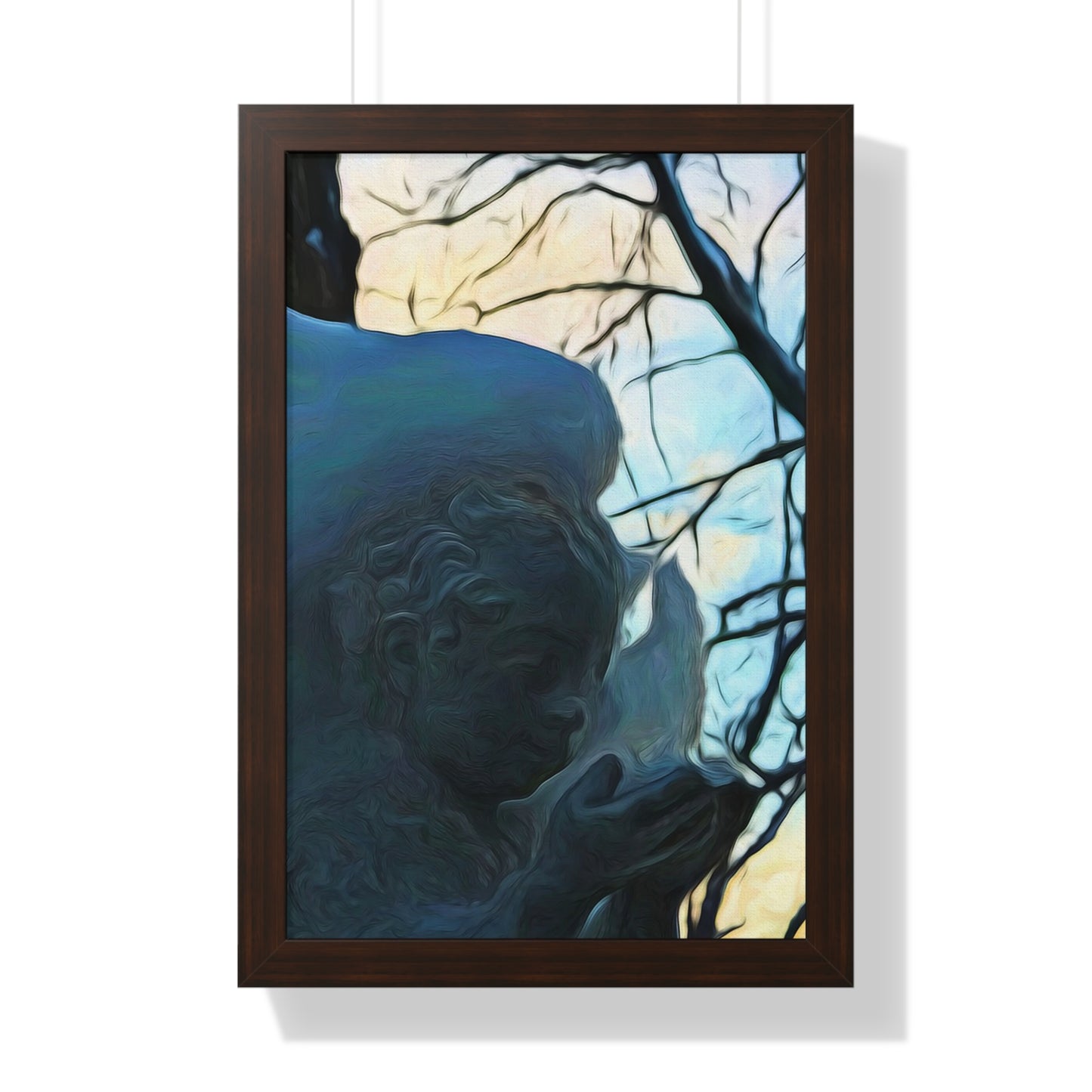 Angel On My Tree Framed Vertical Poster
