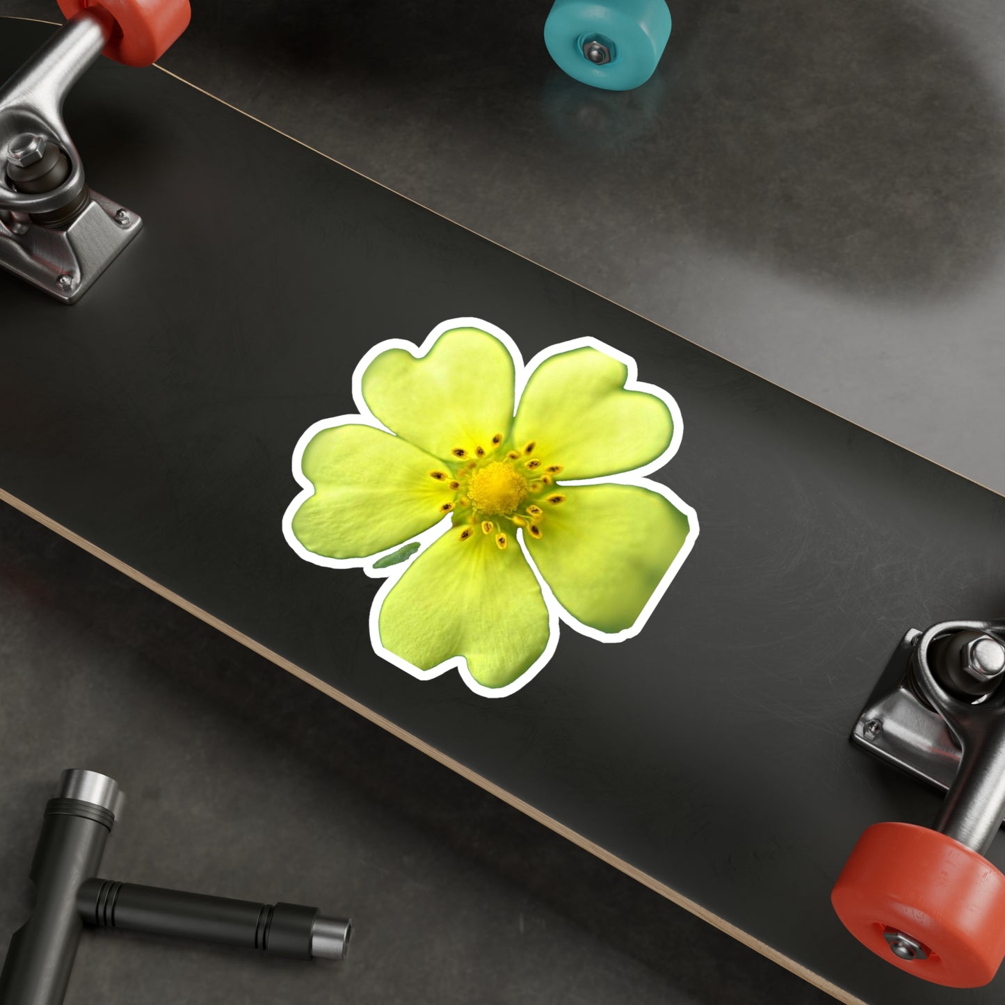 Yellow Wildflower Kiss-Cut Vinyl Decals