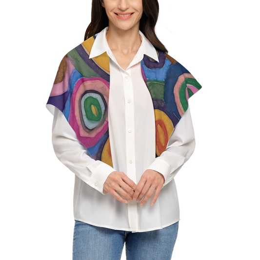 Warm Autumn Bubbles Luxury Silky-like Square Scarf-Wrinkle-Free Ultra-Soft Touch