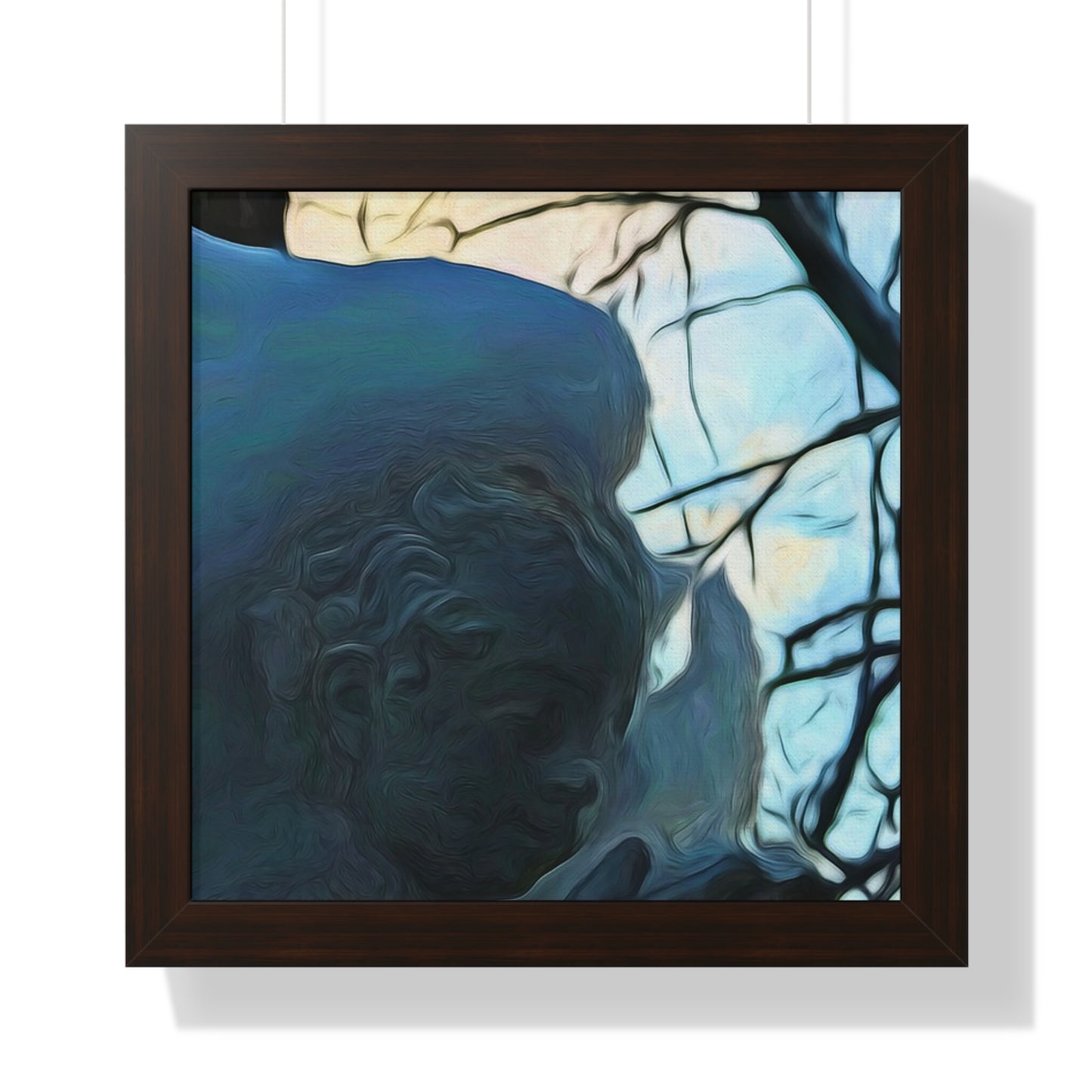 Angel On My Tree Framed Vertical Poster