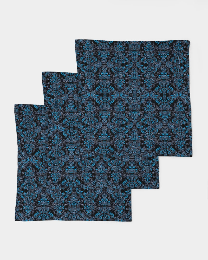 Blue Vines and Lace Bandana Set