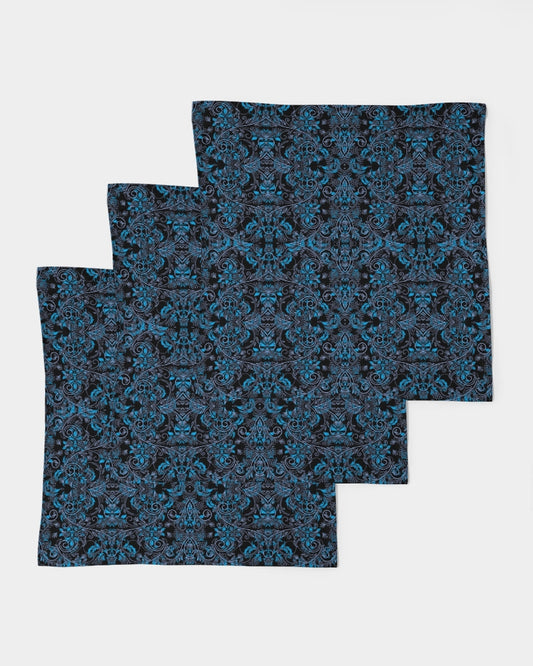 Blue Vines and Lace Bandana Set
