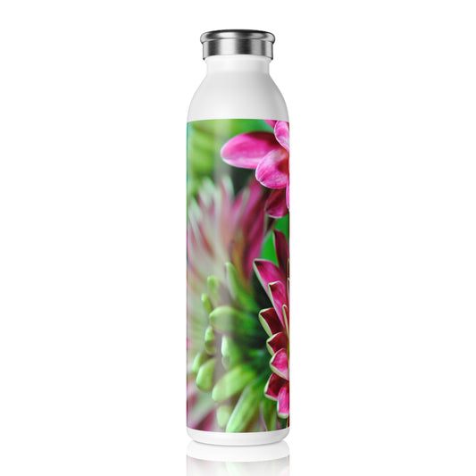 Mini Pink and White Gerbera Daisies Slim Water Bottle - Nature Lover Gift, Eco-Friendly Hydration, Reusable Travel Bottle, Sustainable Gift for Her, Garden Party [...]