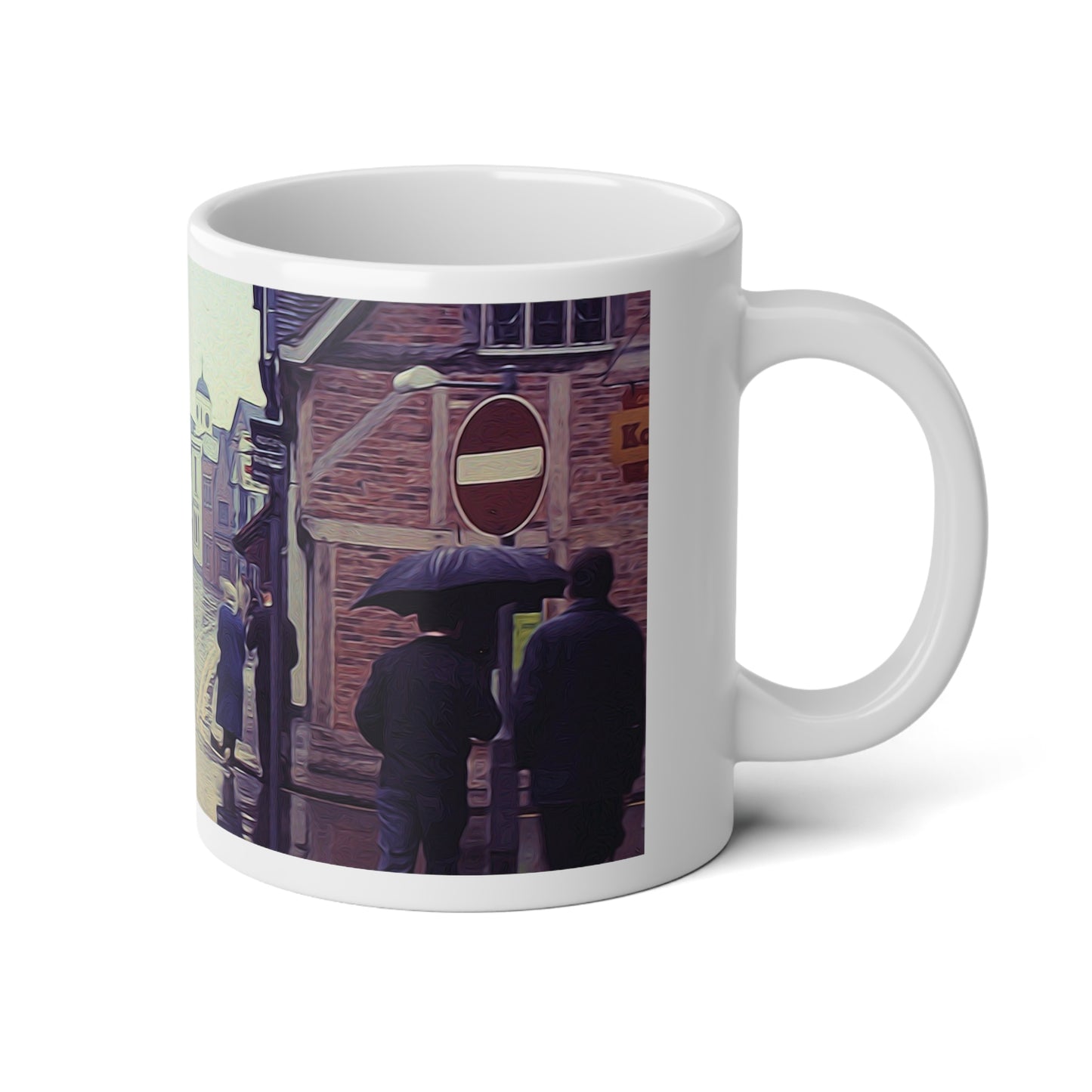 Rainy Day In England 1971 Jumbo Mug for Cozy Sips, Perfect Artisan Gift, Home Decor, Coffee Lovers, Rainy Day Vibes