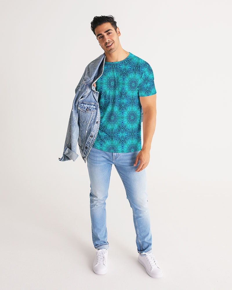 Blue Ice Kaleidoscope Men's All-Over Print Tee