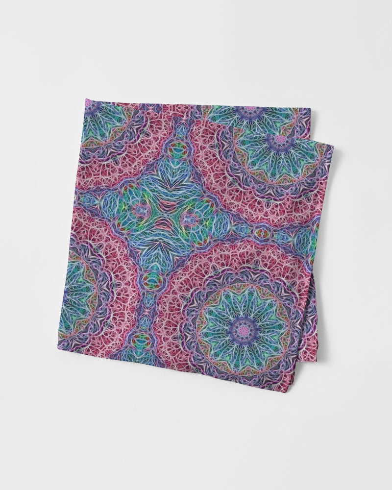 Blue Red Snowflake Kaleidoscope Bandana Set