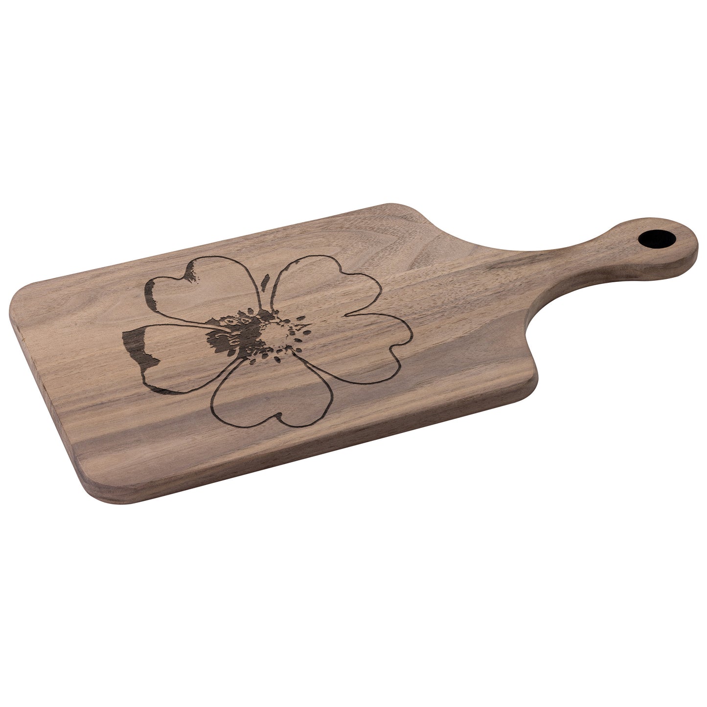 Wildflower Paddle Hardwood Cutting Board