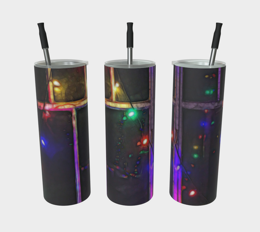 Christmas Light Refraction Stainless Steel Tumbler