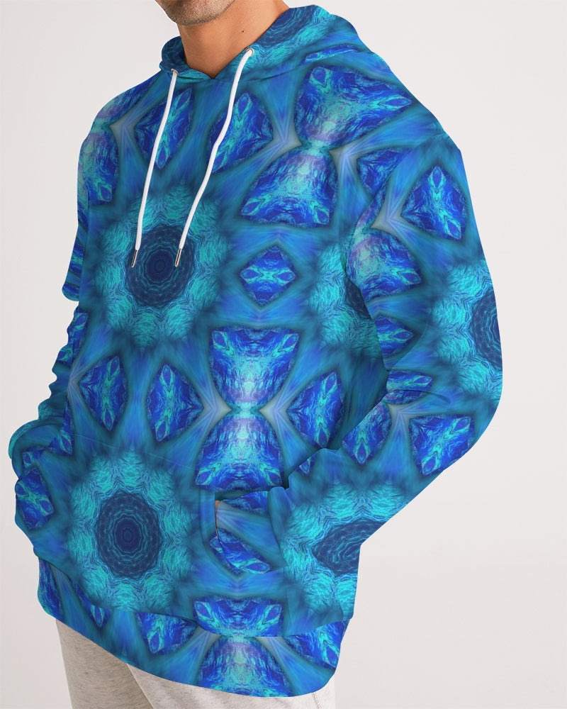 Blue Ocean Kaleidoscope Men's All-Over Print Hoodie