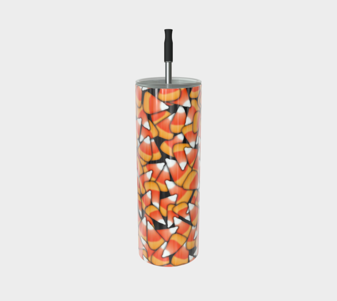 Candy Corn Pattern Stainless Steel Tumbler