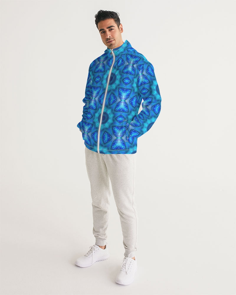 Blue Ocean Kaleidoscope Men's All-Over Print Windbreaker