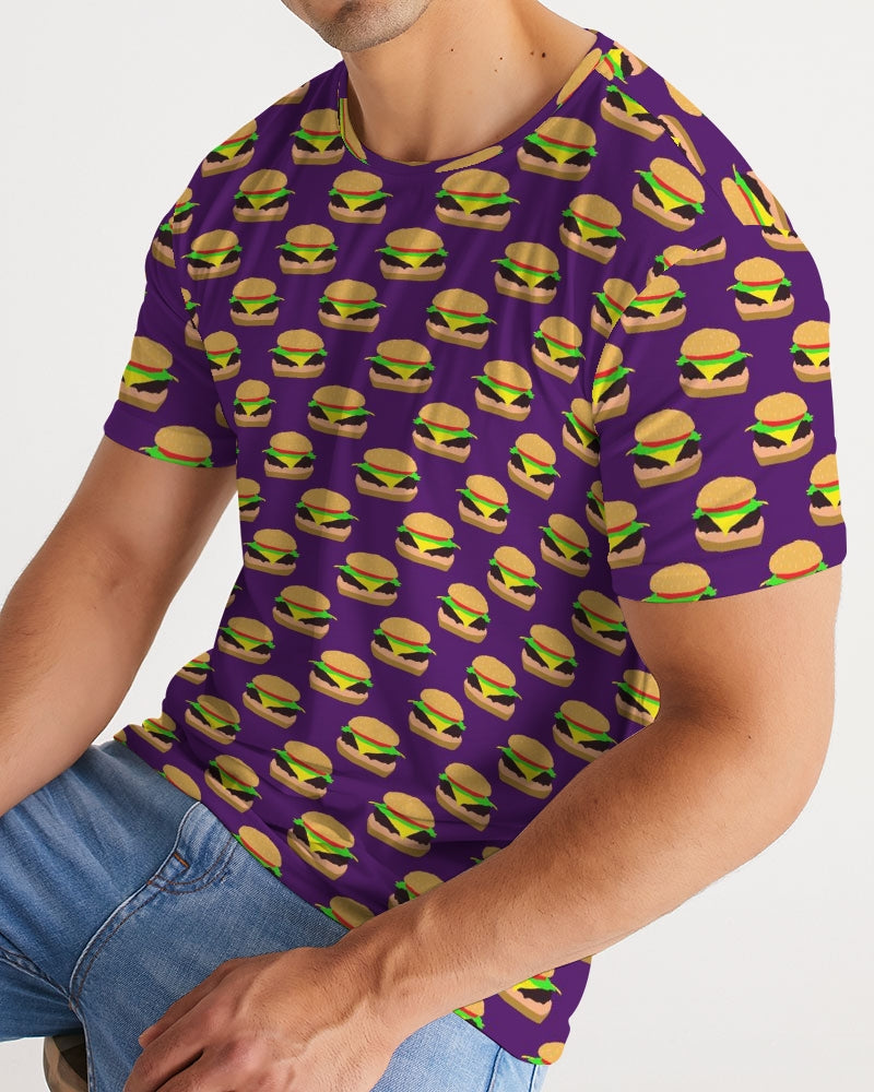 Cheeseburger Pattern Men's All-Over Print Tee