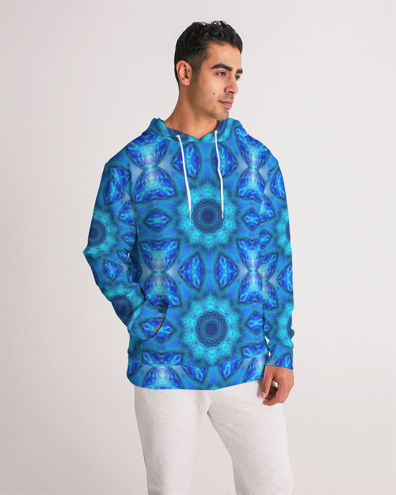 Blue Ocean Kaleidoscope Men's All-Over Print Hoodie