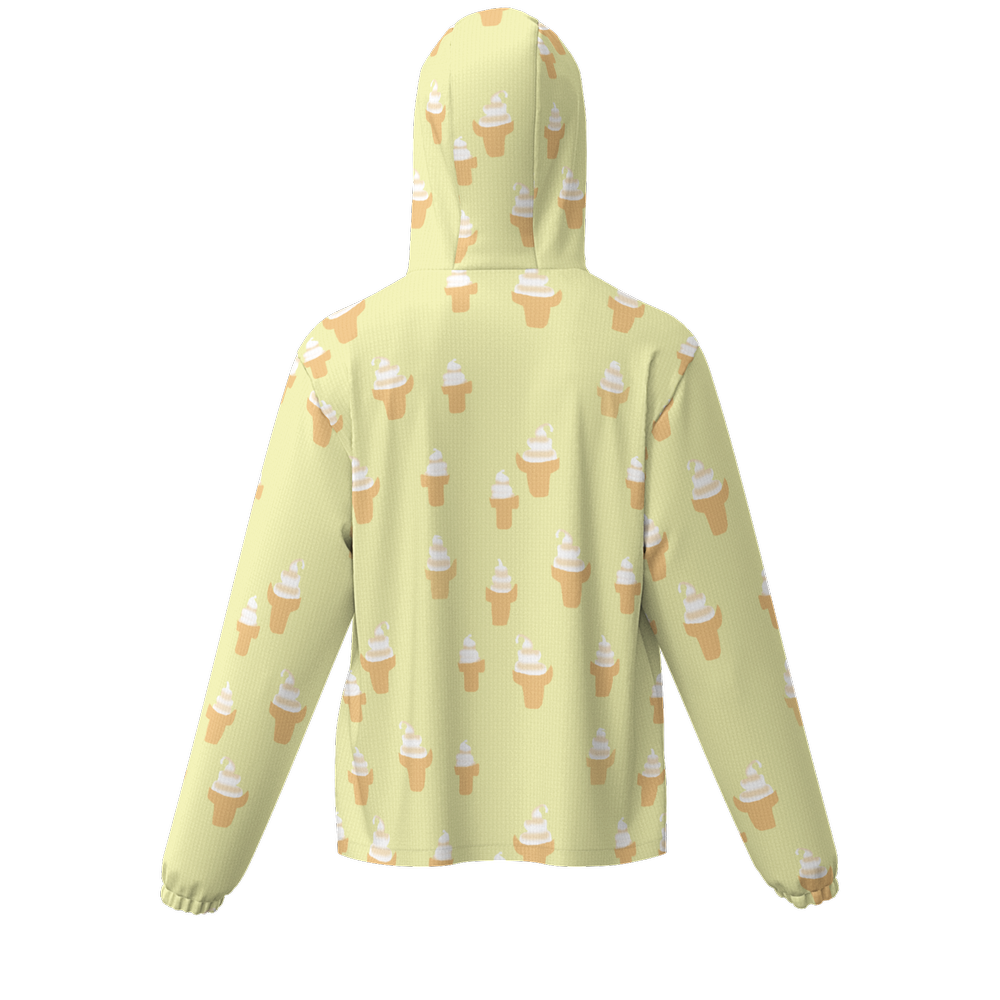 Ice Cream Cone Unisex Lightweight Hooded Windbreaker- Water Resistant