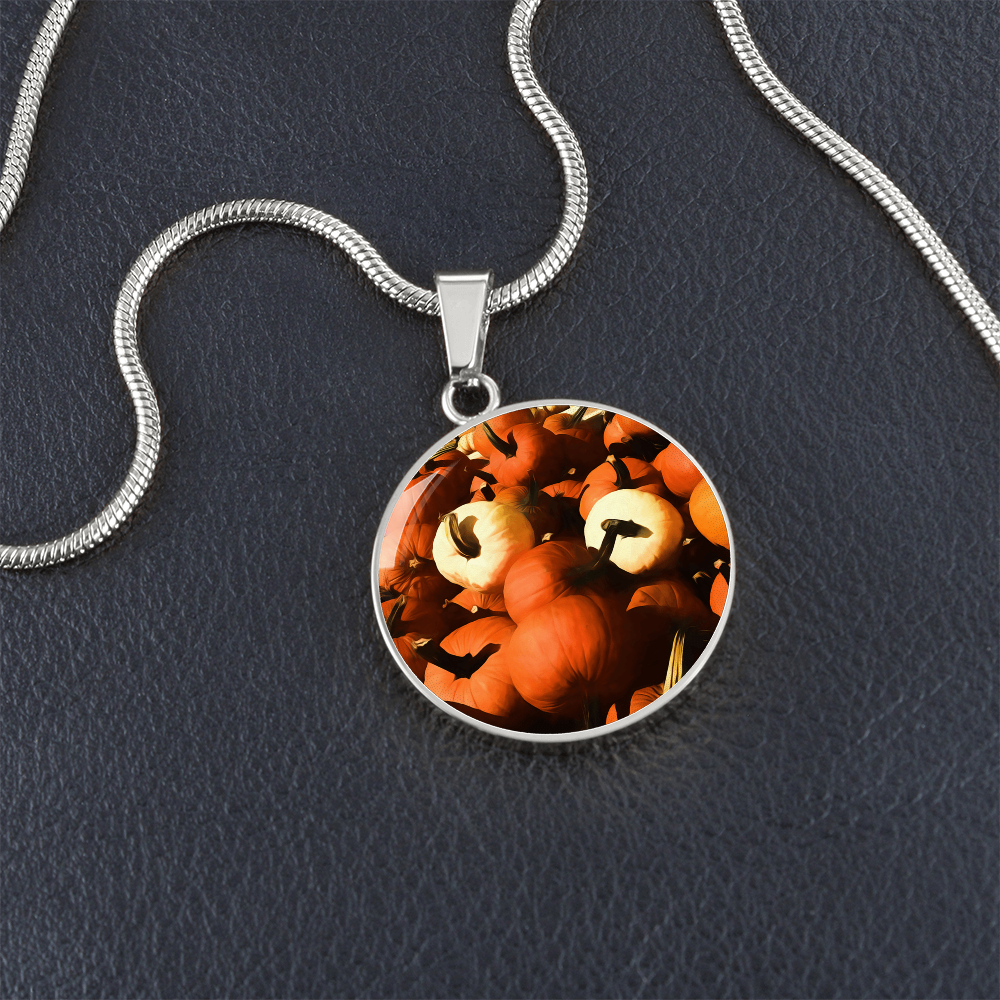 Fall Pumpkin Pile Necklace