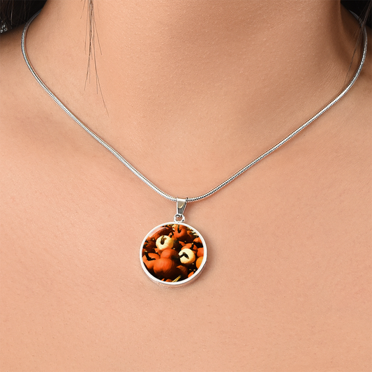 Fall Pumpkin Pile Necklace