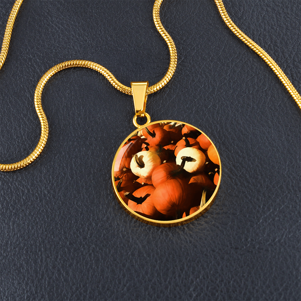 Fall Pumpkin Pile Necklace