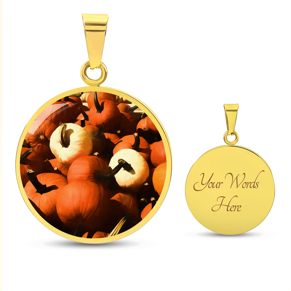 Fall Pumpkin Pile Necklace
