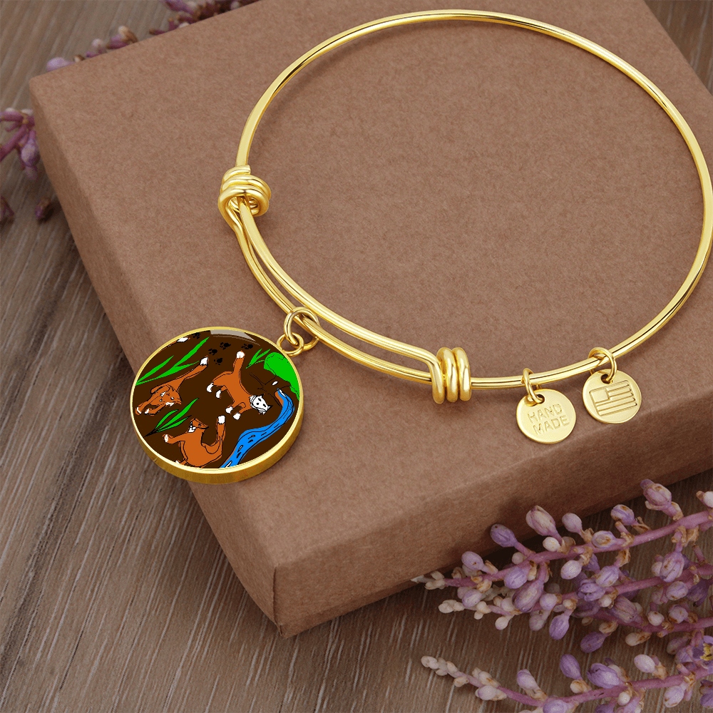 Foxes Bangle Bracelet