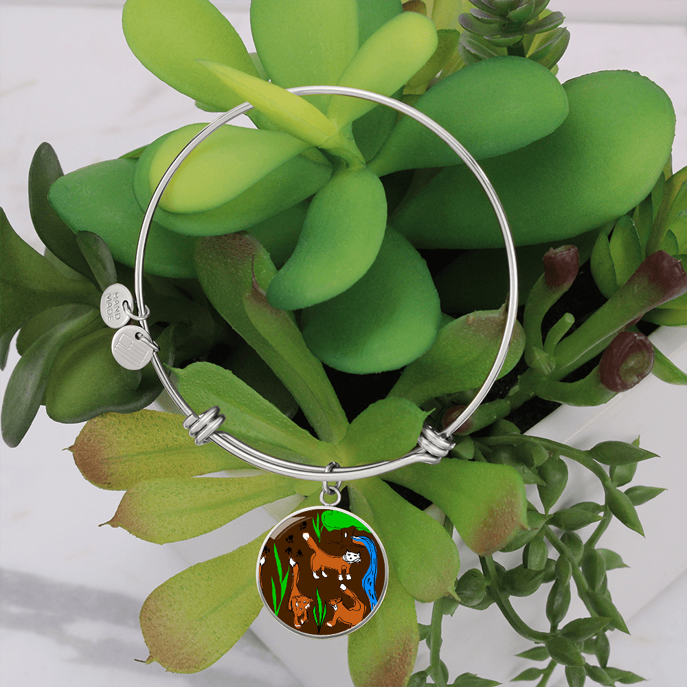 Foxes Bangle Bracelet