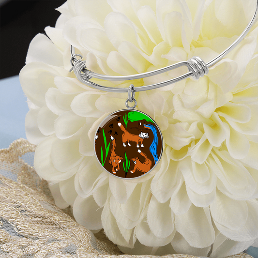 Foxes Bangle Bracelet