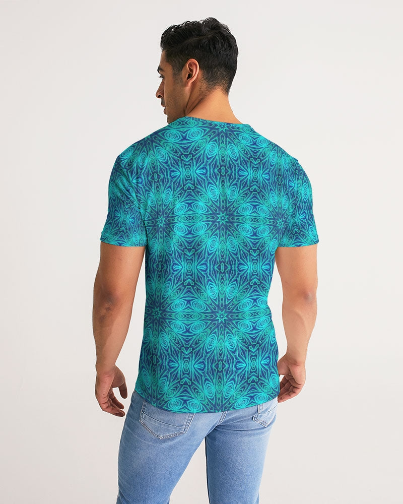 Blue Ice Kaleidoscope Men's All-Over Print Tee