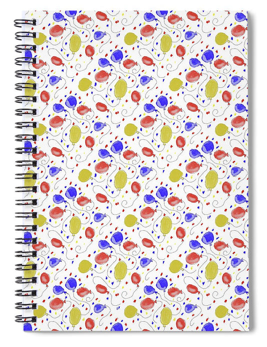Balloons Pattern - Spiral Notebook