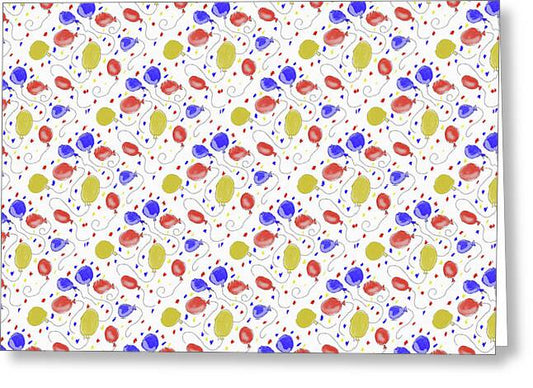 Balloons Pattern - Greeting Card