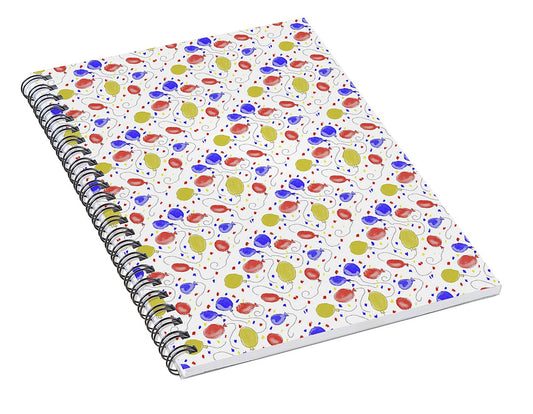 Balloons Pattern - Spiral Notebook