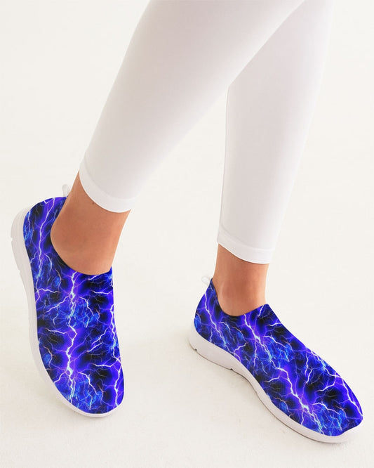 Blue Lightning Women's Slip-On Flyknit Shoe