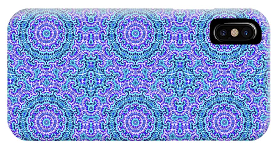 Blue and Purple Tie Dye Kaleidoscope - Phone Case
