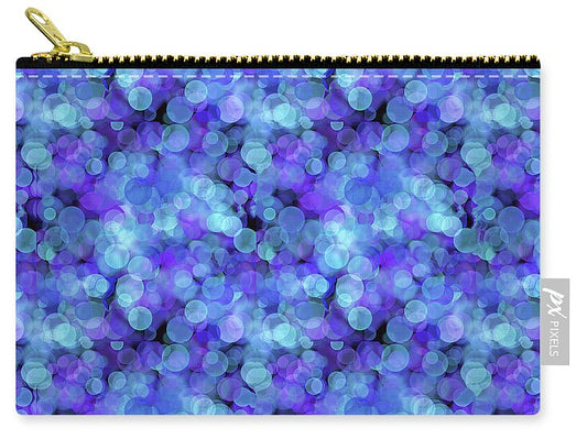 Blue Bokeh Pattern - Zip Pouch