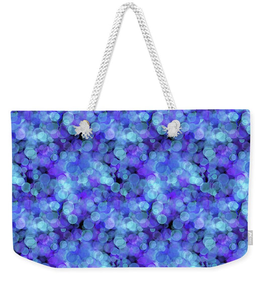 Blue Bokeh Pattern - Weekender Tote Bag