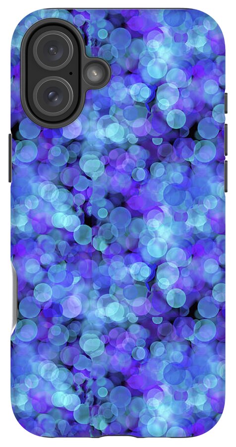 Blue Bokeh Pattern - Phone Case