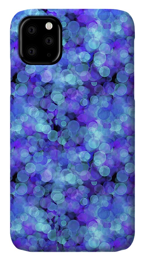 Blue Bokeh Pattern - Phone Case