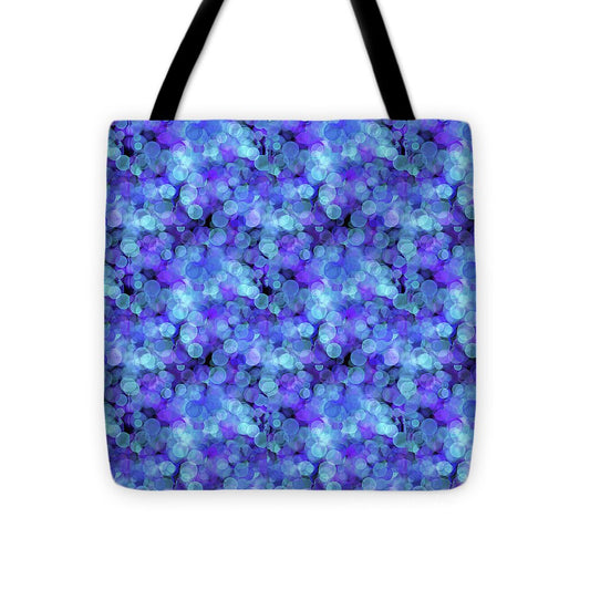 Blue Bokeh Pattern - Tote Bag