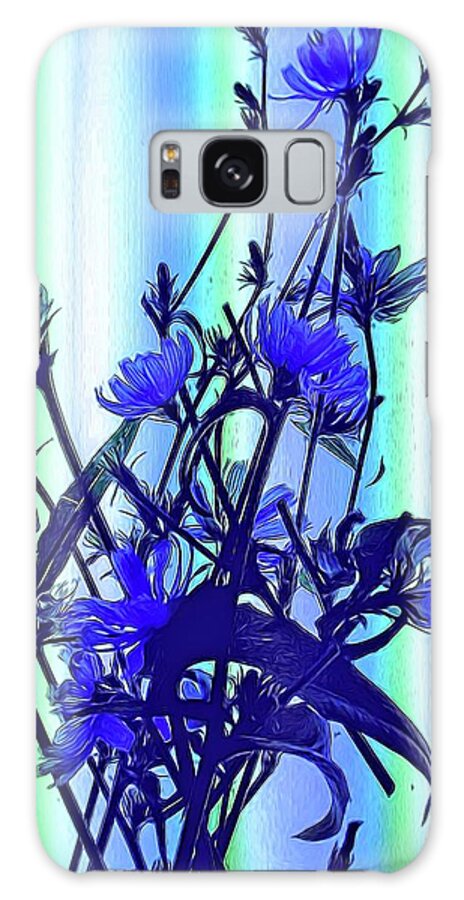 Blue Wildflowers With Backlight - Phone Case