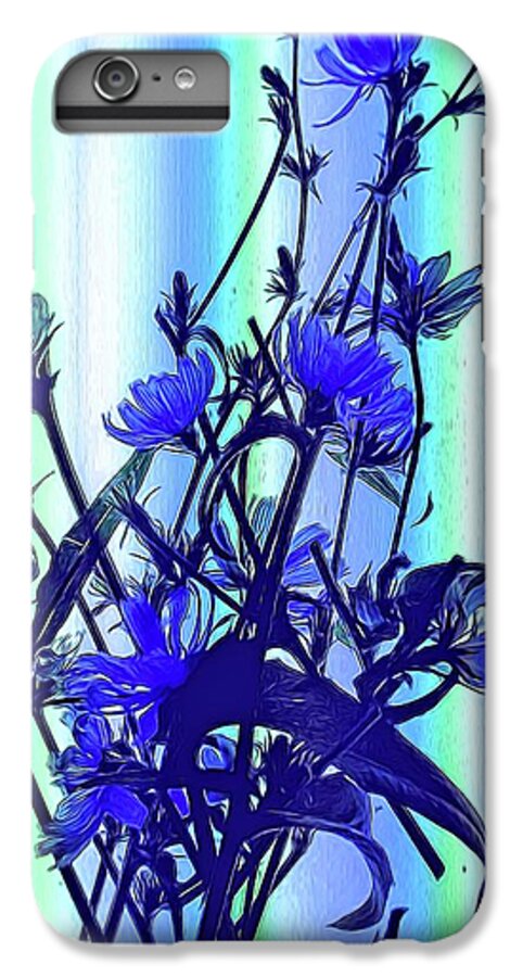 Blue Wildflowers With Backlight - Phone Case